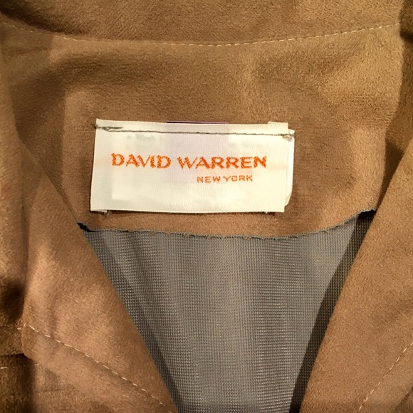 MCM front zip jumper-brown ultrasuede midi shift. 1970 retro/mod/hip. Size 8 EUC - Picture 10 of 12